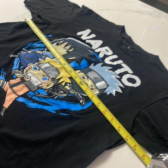 Naruto Shippuden Adult Black Tee Shirt Size Anime Kakashi Sasuke - Picture 7 of 7